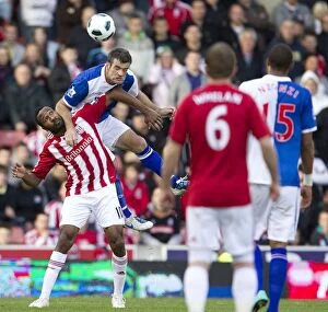 Images Dated 2nd October 2010: Stoke City vs. Blackburn Rovers: Clash at the Bet365 Stadium - October 2, 2010