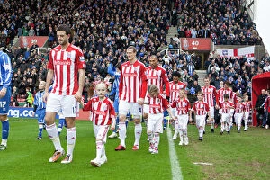 Images Dated 19th February 2011: Stoke City vs Brighton & Hove Albion: Clash at the Bet365 Stadium - February 19, 2011
