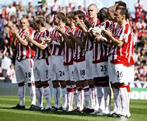 Images Dated 15th August 2009: Stoke City vs Burnley: Clash at the Bet365 Stadium - August 15, 2009