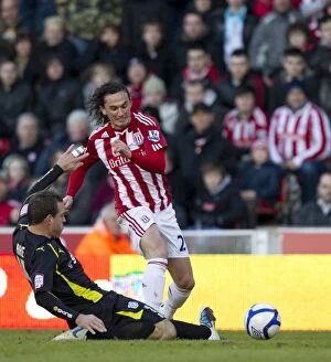 Images Dated 8th January 2011: Stoke City vs. Cardiff City: A January Rivalry at Bet365 Stadium (2011)