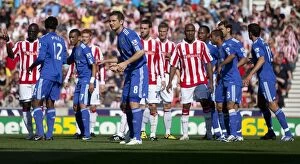 Images Dated 12th September 2009: Stoke City vs Chelsea: Clash at the Britannia (September 12, 2009)