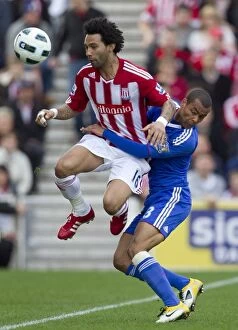 Images Dated 2nd April 2011: Stoke City vs Chelsea: Clash at the Brittania Stadium - April 2, 2011
