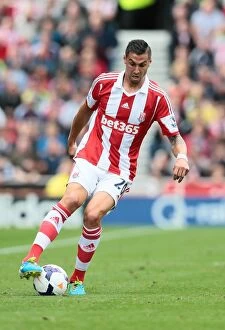 Geoff Cameron Collection: Stoke City vs Crystal Palace: Battle at Bet365 Stadium - August 24, 2023