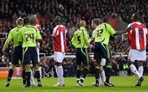 Images Dated 2nd December 2008: Stoke City vs Derby County: Clash at the Bet365 Stadium - December 2, 2008