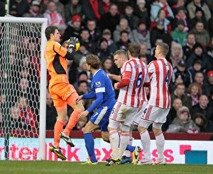 Images Dated 15th December 2012: Stoke City vs Everton: Clash at the Bet365 Stadium - December 15, 2012