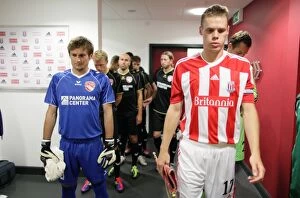 Images Dated 25th August 2011: Stoke City vs FC Thun: Clash of the Europa League Titans (25th August 2011)