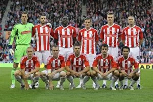 Images Dated 25th August 2011: Stoke City vs FC Thun: Clash of the Titans (August 25, 2011)