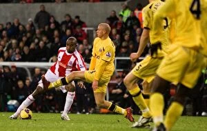 Images Dated 13th December 2008: Stoke City vs Fulham: A Battle at Bet365 Stadium - December 13, 2008