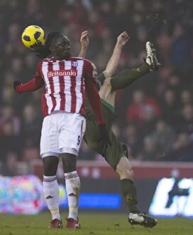 Images Dated 28th December 2010: Stoke City vs Fulham: Clash at the Bet365 Stadium - December 28, 2010