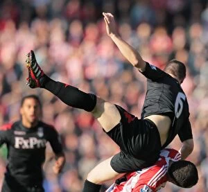 Images Dated 15th October 2011: Stoke City vs Fulham: October Clash at the Bet365 Stadium (15th, 2011)
