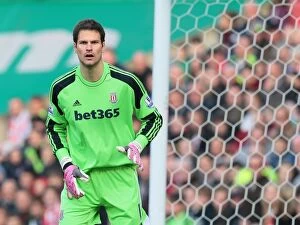Asmir Begovic Collection: Stoke City vs Hull City: Clash at the Bet365 Stadium - March 29, 2014