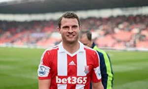 Erik Pieters Collection: Stoke City vs Hull City: Clash at the Bet365 Stadium - March 29, 2014