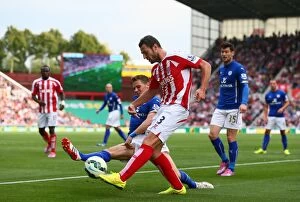 Stoke City v Leicester City Collection: Stoke City vs Leicester City: Clash of the Potters and Foxes (September 13, 2014)