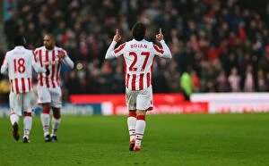 Images Dated 17th December 2016: Stoke City vs Leicester City Showdown: Premier League Rivalry at the bet365 Stadium - December 17