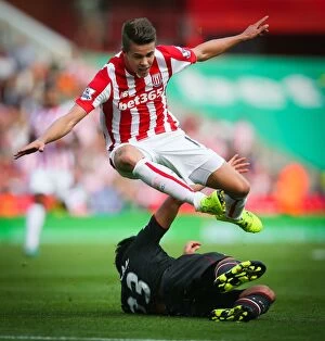Images Dated 4th September 2015: Stoke City vs Liverpool: Clash at the Bet365 Stadium - August 9, 2015