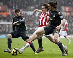 Images Dated 16th January 2010: Stoke City vs Liverpool: Clash at the Britannia (16th January 2010)