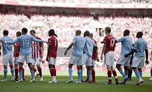 Images Dated 14th May 2011: Stoke City vs. Manchester City: Clash at the Britannia (May 14, 2011)