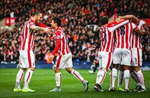 Images Dated 26th December 2015: Stoke City vs Manchester United: A Christmas Battle on the Soccer Field - December 26, 2015