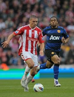 Images Dated 24th September 2011: Stoke City vs Manchester United: Clash at the Bet365 Stadium (September 24, 2011)