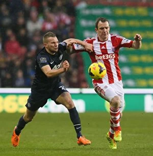 Images Dated 10th February 2014: Stoke City vs Manchester United: Clash at the Bet365 Stadium - February 1, 2014