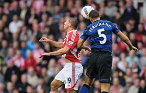Stoke City v Manchester United Collection: Stoke City vs Manchester United Clash at Bet365 Stadium - September 24, 2011