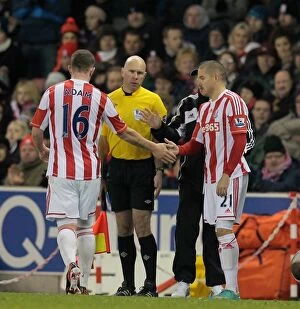 Images Dated 28th November 2012: Stoke City vs Newcastle United: Battle at the Bet365 Stadium - November 28, 2012