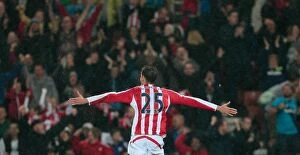Peter Crouch Collection: Stoke City vs Newcastle United: Clash at the Bet365 Stadium (September 29, 2014)