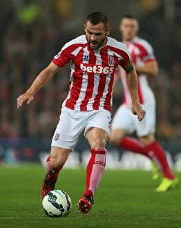 Phil Bardsley Collection: Stoke City vs Newcastle United: Clash at the Bet365 Stadium (September 29, 2014)