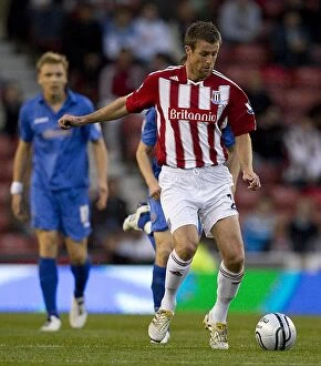 Images Dated 24th August 2010: Stoke City vs Shrewsbury Town: Battle at the Bet365 Stadium (August 24, 2010)