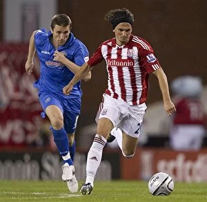 Images Dated 24th August 2010: Stoke City vs Shrewsbury Town: Clash at the Bet365 Stadium (August 24, 2010)