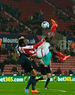 Images Dated 3rd November 2014: Stoke City vs Southampton: Clash at the Bet365 Stadium - October 29, 2014