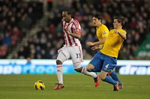 Images Dated 29th December 2012: Stoke City vs Southampton Clash at the Bet365 Stadium (December 29, 2012)