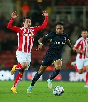 Images Dated 3rd November 2014: Stoke City vs Southampton: Showdown at the Bet365 Stadium - October 29, 2014