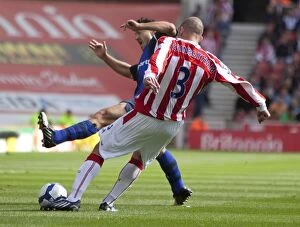 Images Dated 29th August 2009: Stoke City vs Sunderland: Clash of the Potters and Black Cats (29.08.09)