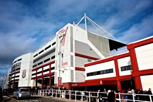 Images Dated 26th February 2012: Stoke City vs Swansea City: Clash at the Bet365 Stadium - February 26, 2012