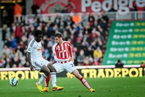 Images Dated 28th October 2014: Stoke City vs Swansea City Clash: October 19, 2014