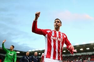 Images Dated 28th October 2014: Stoke City vs Swansea City Clash: October 19, 2014 at Bet365 Stadium