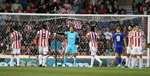 Images Dated 28th August 2012: Stoke City vs Swindon Town Clash: August 28, 2012 at the Bet365 Stadium