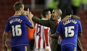 Images Dated 28th August 2012: Stoke City vs Swindon Town: Clash at the Bet365 Stadium (August 28, 2012)