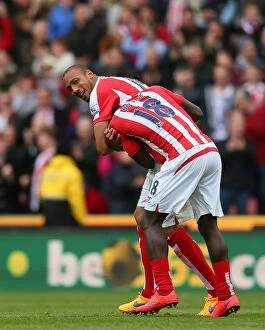 Images Dated 13th May 2015: Stoke City vs. Tottenham: Clash at the Bet365 Stadium - May 9, 2015