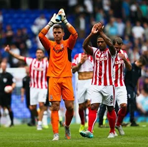 Images Dated 29th August 2015: Stoke City vs. West Bromwich Albion: Clash at the Bet365 Stadium - August 29, 2015