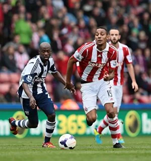 Stoke City v West Bromwich Albion Collection: Stoke City vs. West Bromwich Albion: Clash at the Bet365 Stadium - October 19, 2013