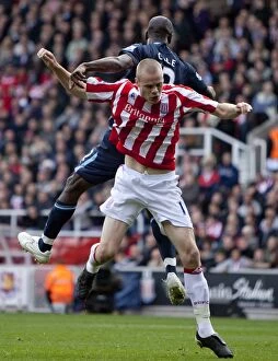 Images Dated 17th October 2009: Stoke City vs West Ham United: Clash at the Bet365 Stadium - October 17, 2009