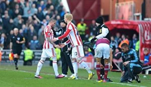 Images Dated 2nd March 2013: Stoke City vs. West Ham United: Clash at the Bet365 Stadium - March 2, 2013