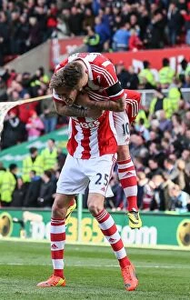 Images Dated 19th March 2014: Stoke City vs. West Ham United: Clash at the Bet365 Stadium (March 15, 2014)