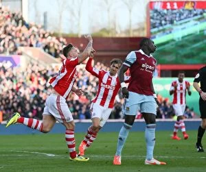 Images Dated 19th March 2014: Stoke City vs. West Ham United: Clash at the Bet365 Stadium - March 15, 2014