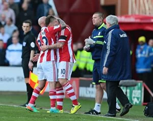 Images Dated 19th March 2014: Stoke City vs. West Ham United: Clash at the Bet365 Stadium - March 15, 2014