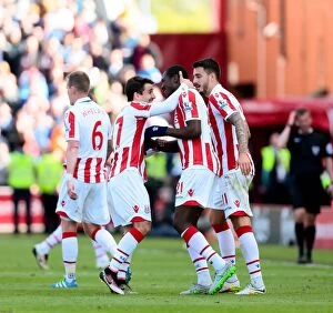 Images Dated 15th May 2016: Stoke City vs. West Ham United: Showdown at the Bet365 Stadium - May 15, 2016