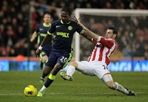 Images Dated 31st December 2011: Stoke City vs Wigan Athletic: Battle at the Bet365 Stadium (December 31, 2011)