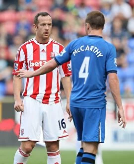 Charlie Adam Collection: Stoke City vs Wigan Athletic: Clash at DW Stadium - September 1, 2012